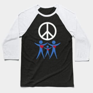 Let's Obtain Peace by Loving Each Other Baseball T-Shirt